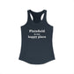 Plainfield is My Happy Place Women's Ideal Racerback Tank Top