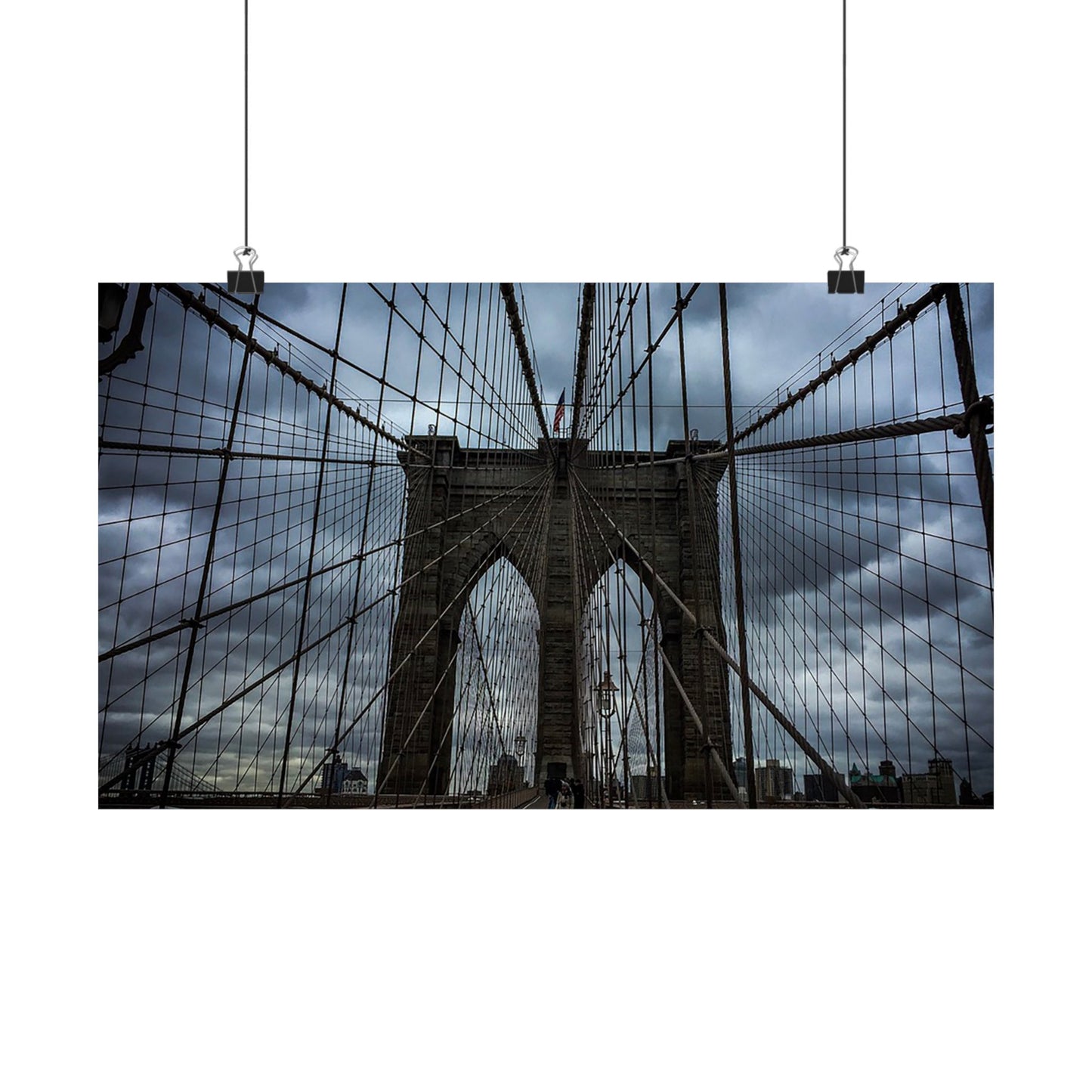 In the middle of the bridge Matte Horizontal Posters