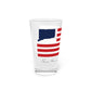 New Haven Connecticut Flag Pint Glass, 16oz