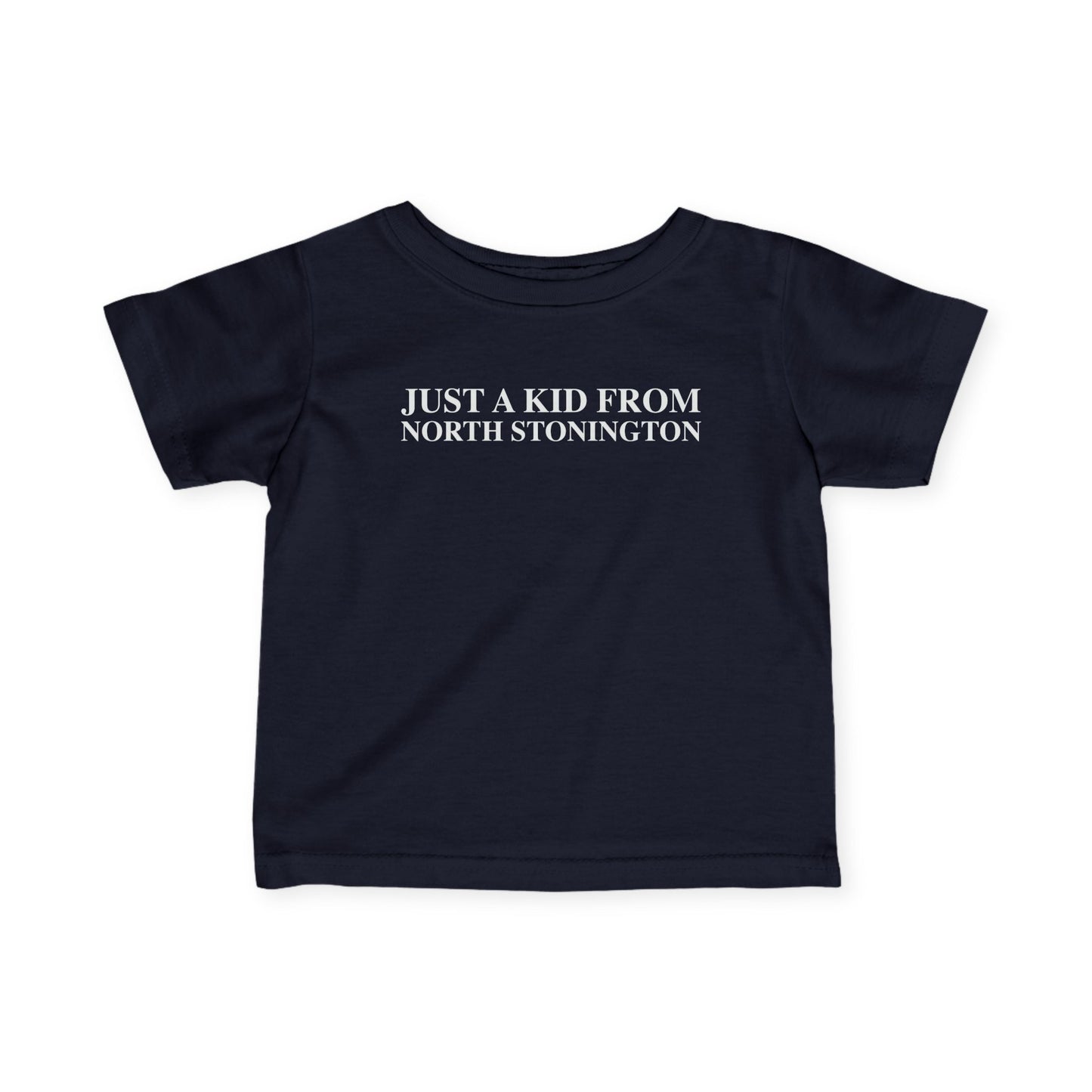 Just a kid from Stonington Infant Fine Jersey T-Shirt