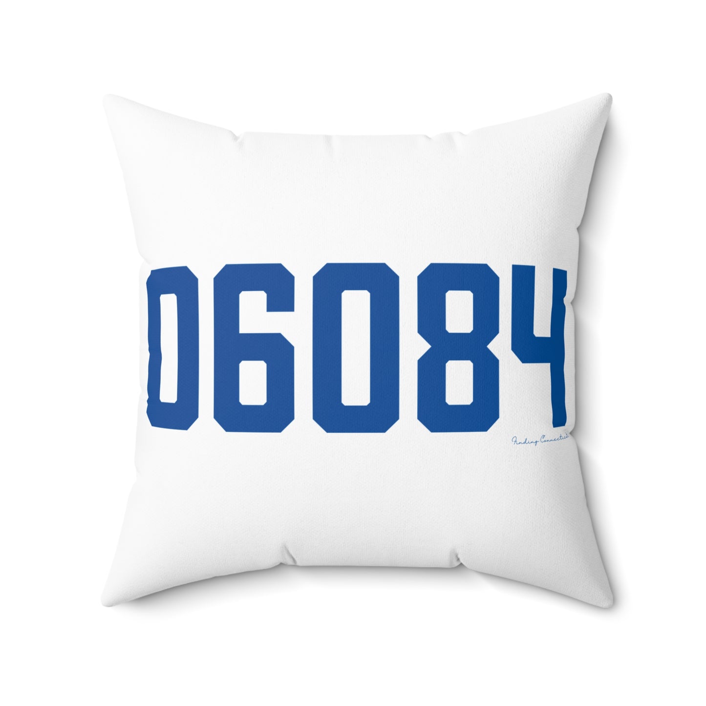 06084 Tolland Connecticut Zip Code Spun Polyester Square Pillow