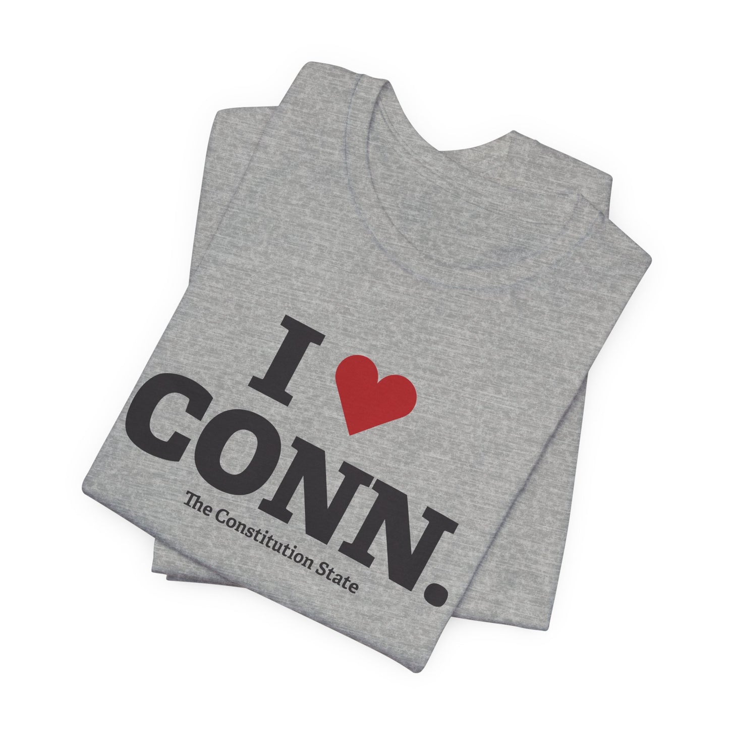 I Heart CONN. Unisex Jersey Short Sleeve T-Shirt