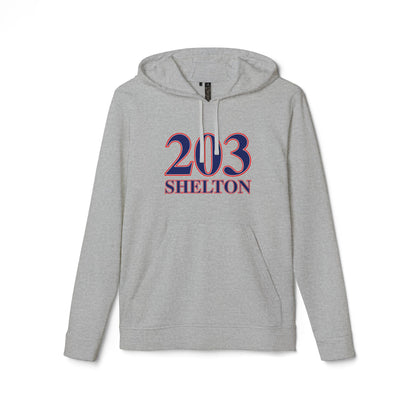 203 Shelton Red White & Blue adidas Unisex Fleece Hoodie