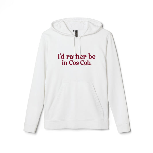 I’d rather be in Cos Cob adidas Unisex Fleece Hoodie