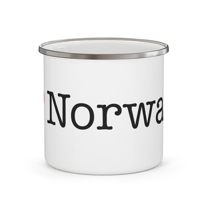 I Heart Norwalk. Enamel Camping Mug