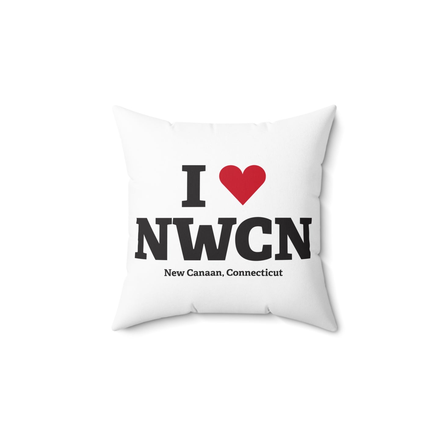 I Heart NWCN Spun Polyester Square Pillow