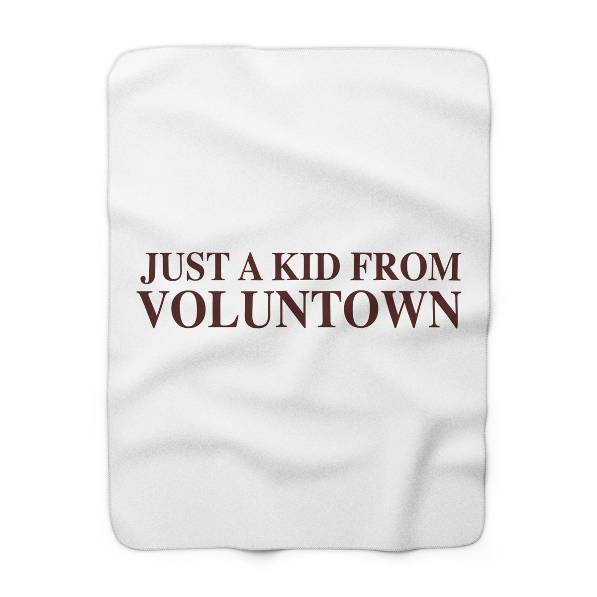 Just a kid from Voluntown Sherpa Fleece Blanket