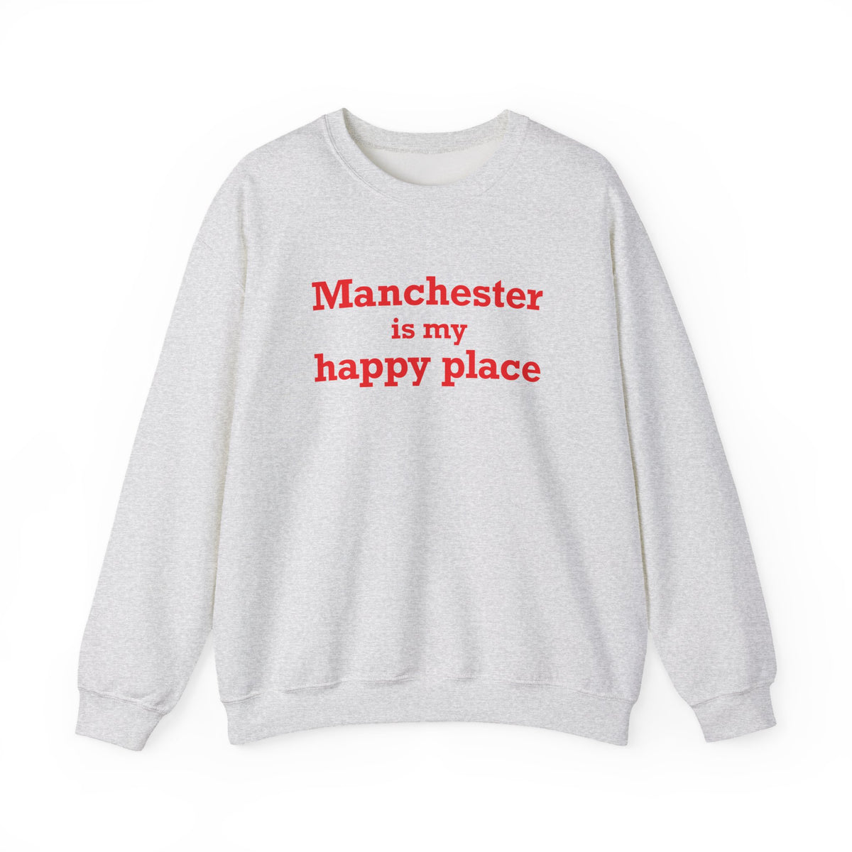 Manchester is My Happy Place Heavy Blend™ Crewneck Sweatshirt