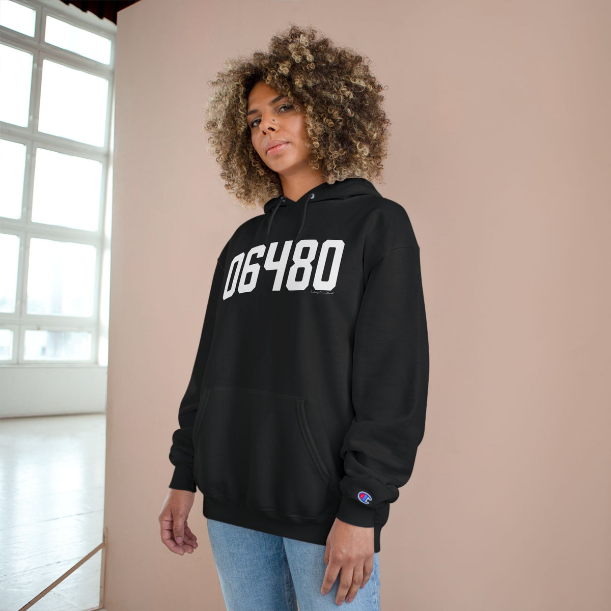 06480 Portland CT Zip Code Champion Hoodie