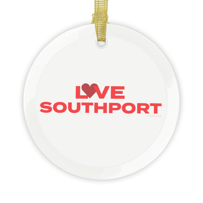 Love Southport Glass Ornaments