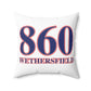 860 Wethersfield Red, White & Blue Spun Polyester Square Pillow