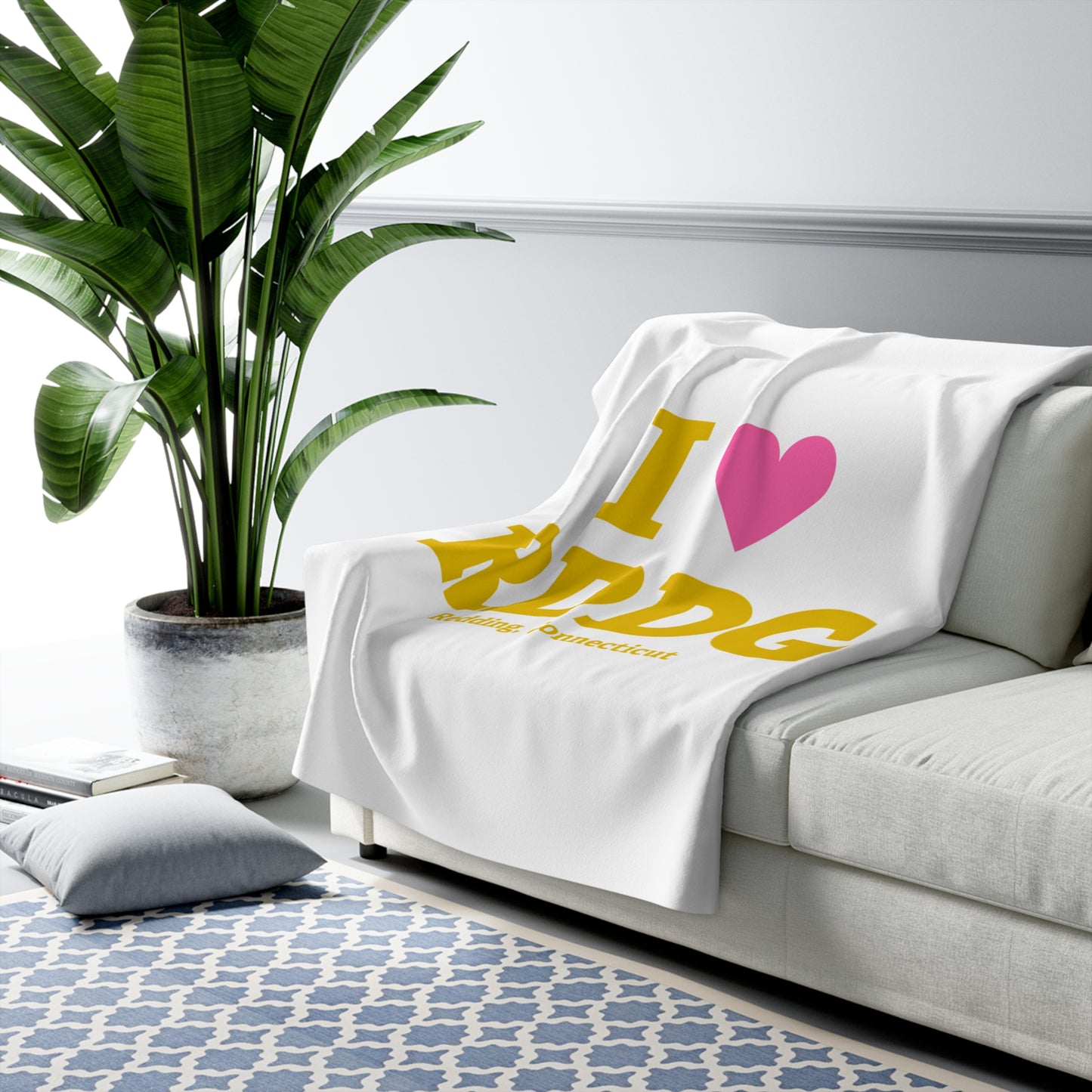 I Heart RDDG Sherpa Fleece Blanket