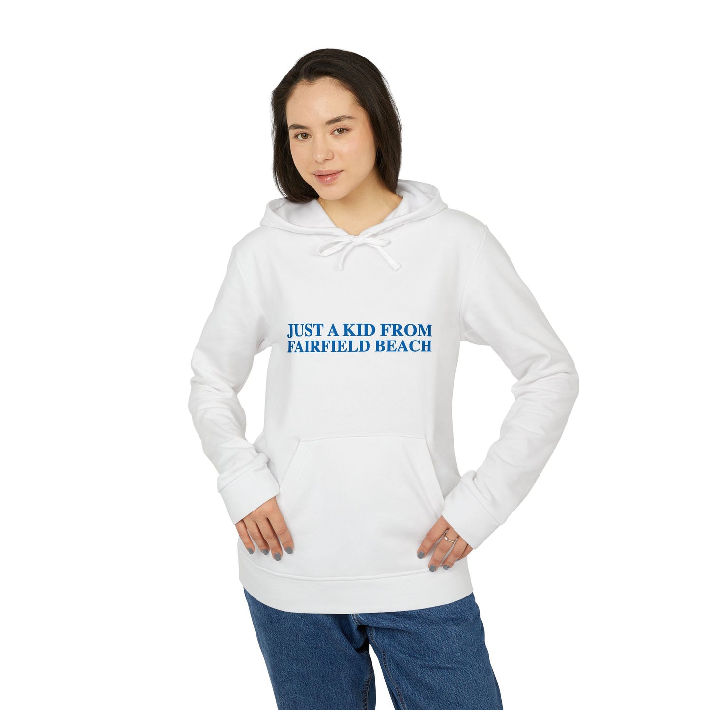 Just a kid from Fairfield Beach adidas Unisex Fleece Hoodie