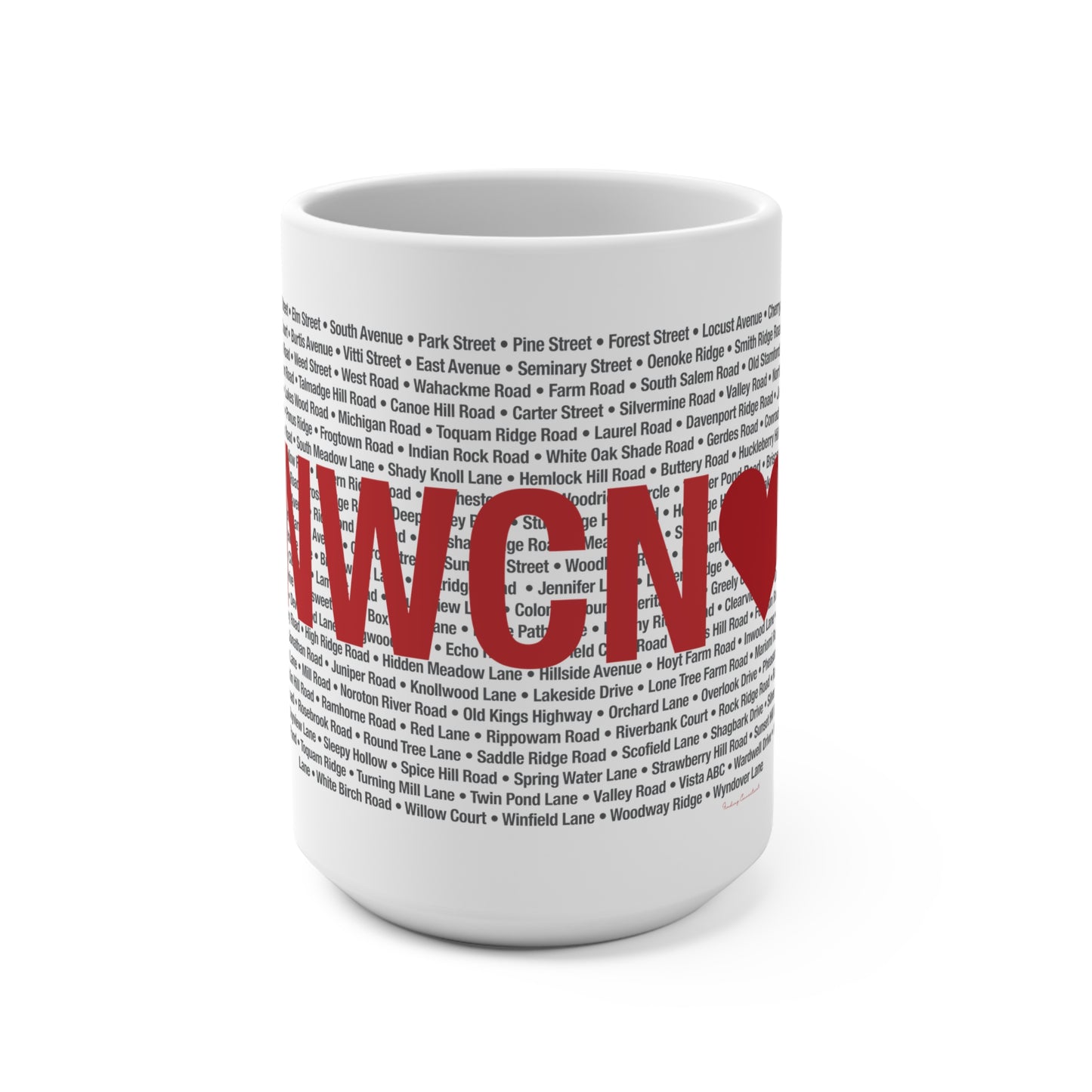New Canaan Love Mug 15oz