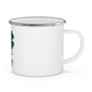 I Clover Derby Enamel Camping Mug