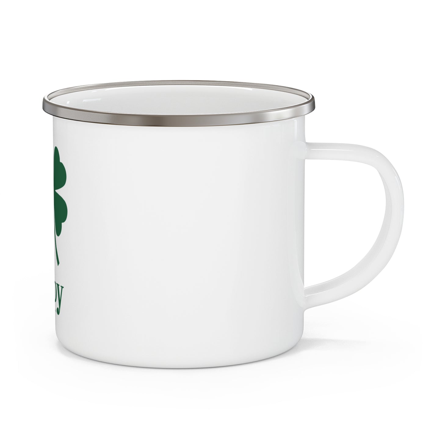 I Clover Derby Enamel Camping Mug