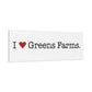 I Heart Greens Farms. Matte Canvas, Stretched, 1.25"