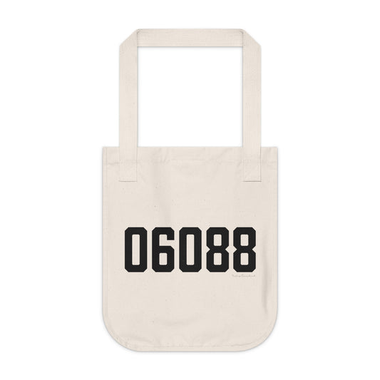 06088 East Windsor Connecticut Zip Code Organic Canvas Tote Bag