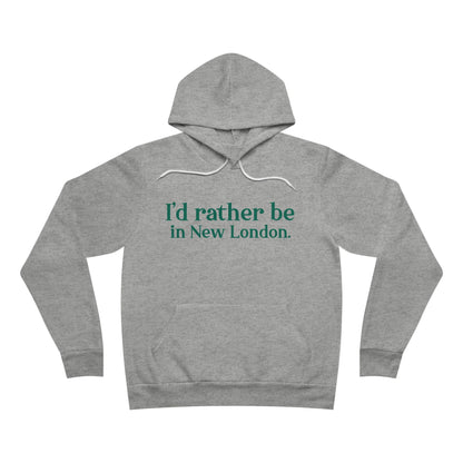 I'd rather be in New London. Unisex Sponge Fleece Pullover Hoodie