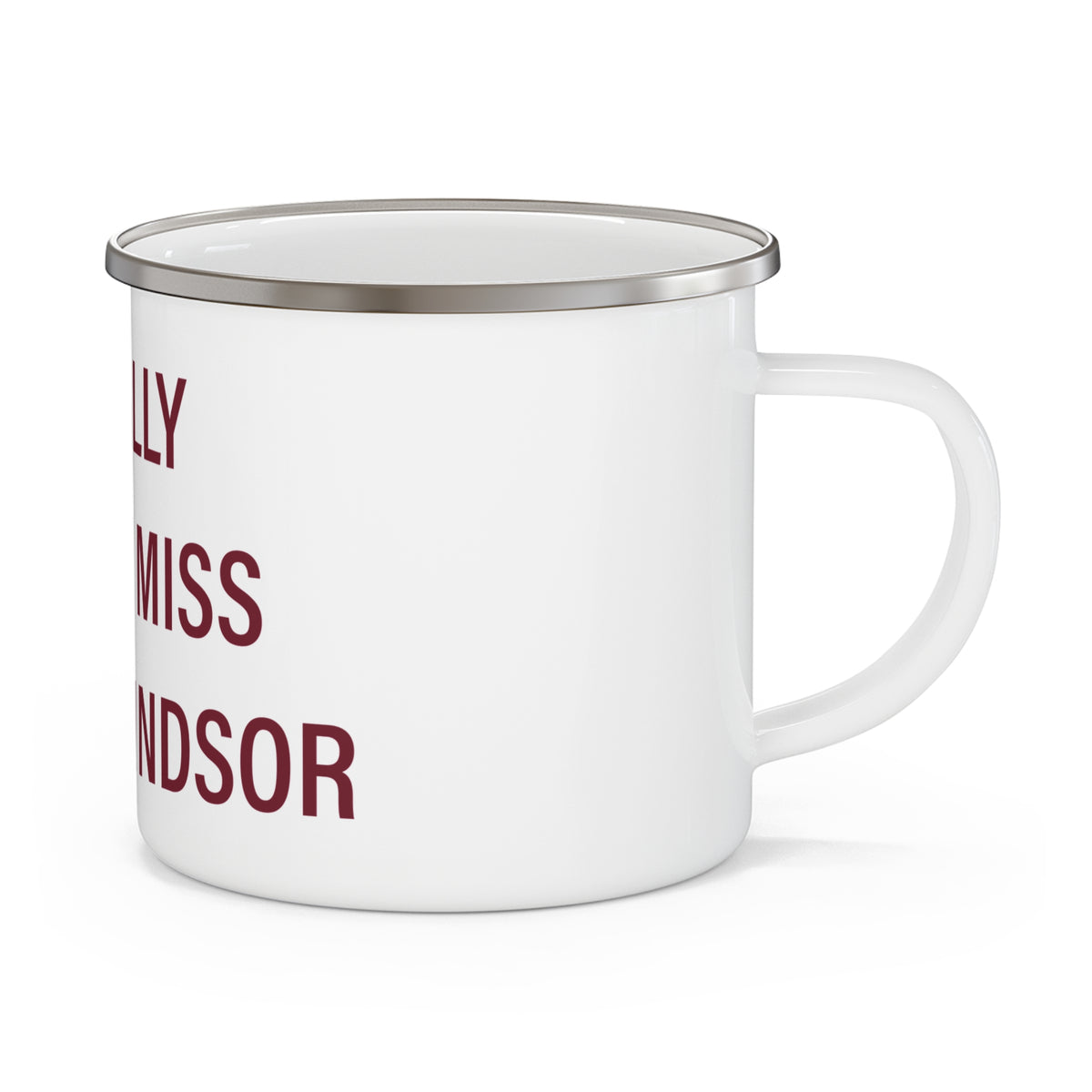 I Really Really Miss South Windsor Enamel Camping Mug