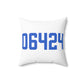 06464 East Hampton Connecticut Zip Code Spun Polyester Square Pillow