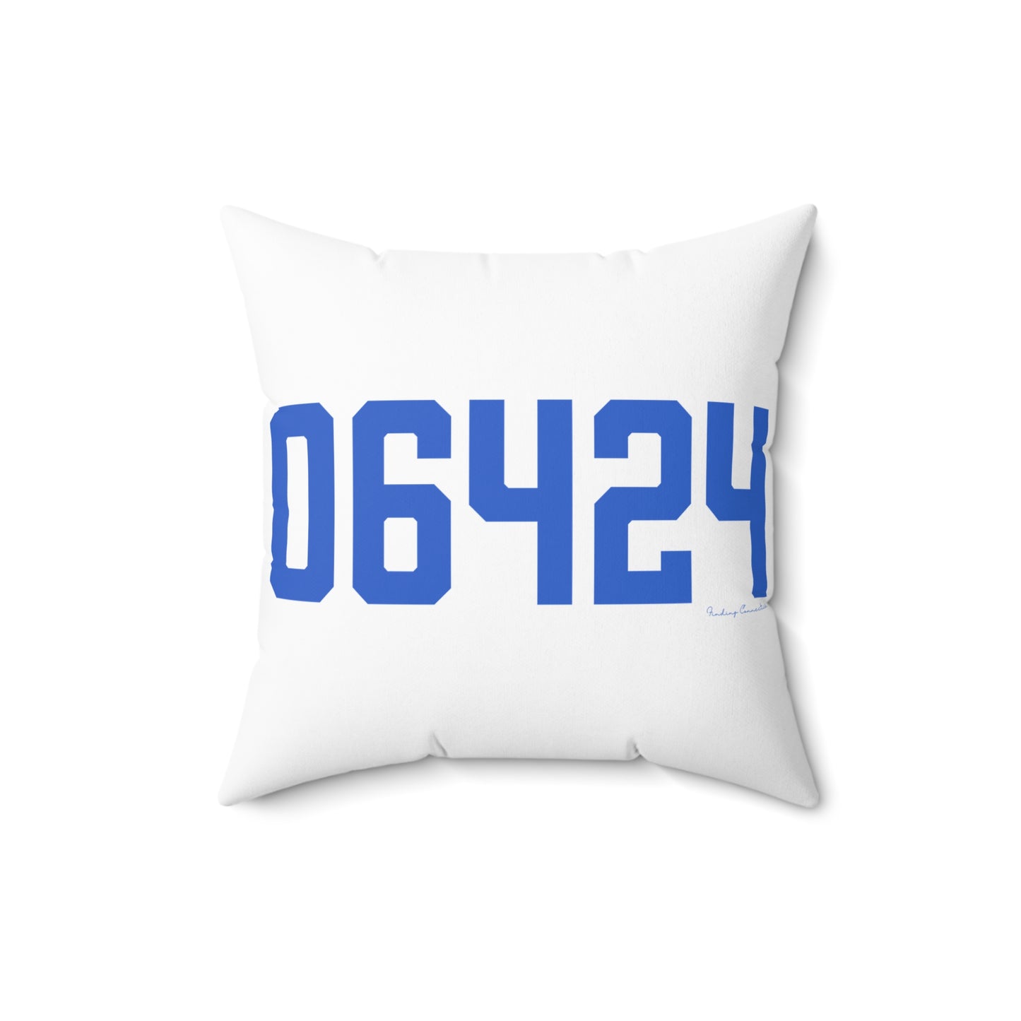 06464 East Hampton Connecticut Zip Code Spun Polyester Square Pillow