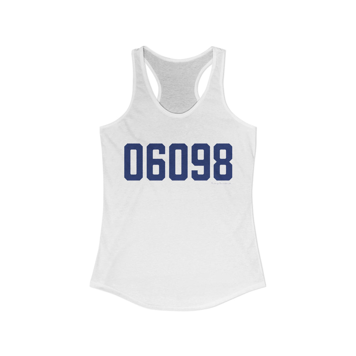 06098 Winchester Connecticut Zip Code Women's Ideal Racerback Tank Top