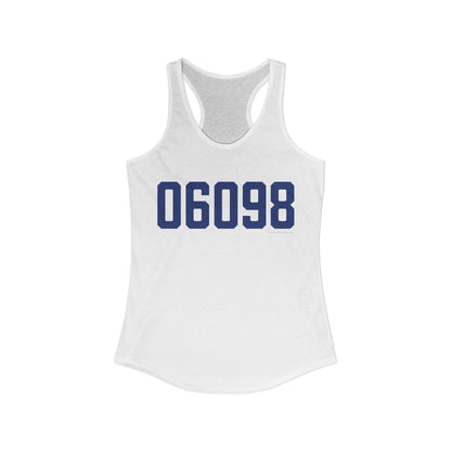 06098 Winchester Connecticut Zip Code Women's Ideal Racerback Tank Top