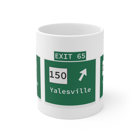Vintage WCP Exit 65 Sign Mug 11oz