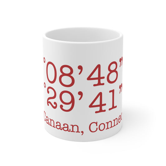 New Canaan Coordinates Mug 11oz