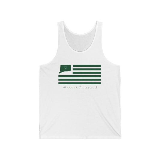 Hartford Connecticut St. Patrick’s Day Flag  Unisex Jersey Tank Top