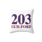 203 Guilford Red White & Blue Spun Polyester Square Pillow