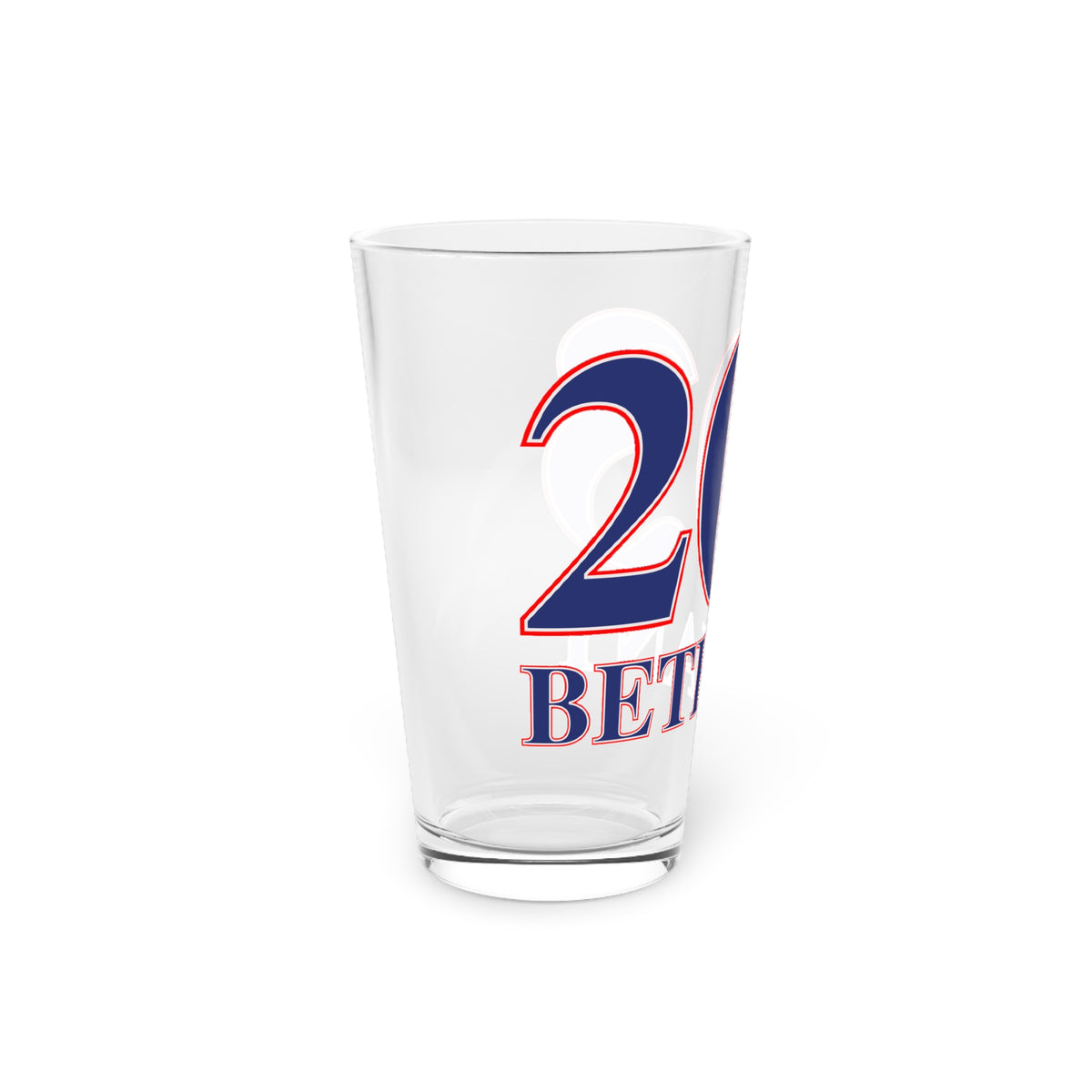 Bethany Red, White & Blue Pint Glass, 16oz