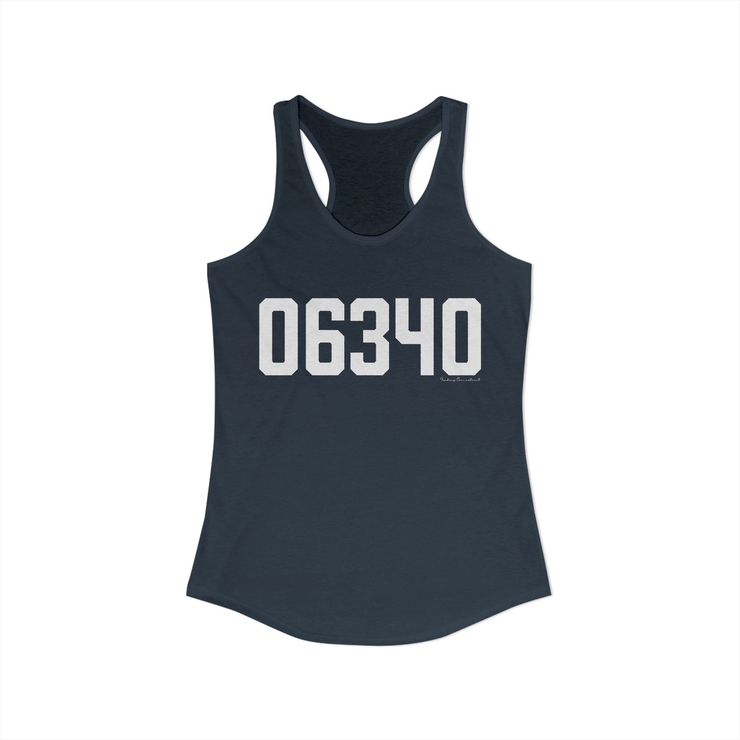 06340 Groton CT Zip Code Women's Ideal Racerback Tank Top