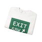 Vintage Exit 68W WCP Sign Unisex Heavy Blend™ Crewneck Sweatshirt
