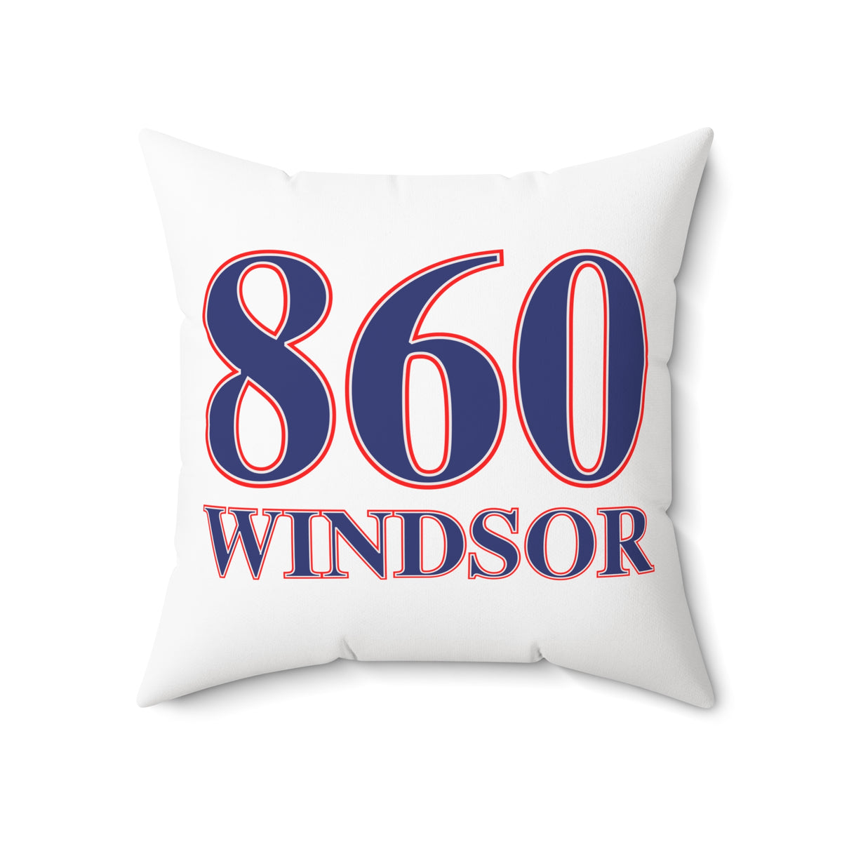860 Windsor Red, White & Blue Spun Polyester Square Pillow