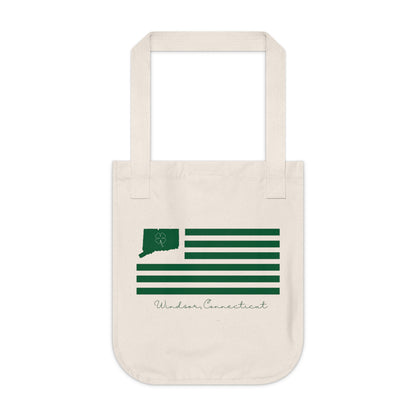 Windsor Connecticut St. Patrick’s Day Flag Organic Canvas Tote Bag