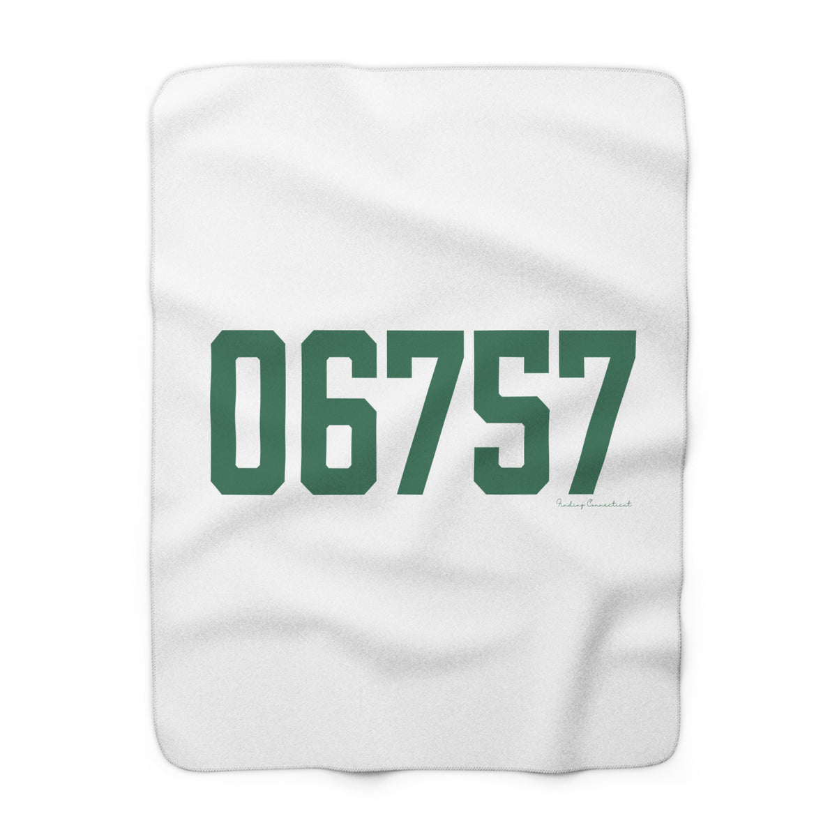 06757 Kent Connecticut Zip Code Sherpa Fleece Blanket