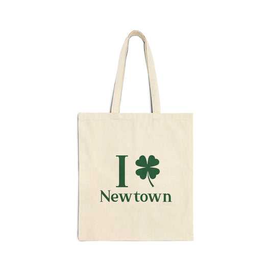 I Clover Newtown Cotton Canvas Tote Bag