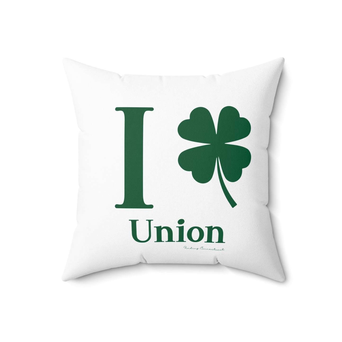 I Clover Union Spun Polyester Square Pillow