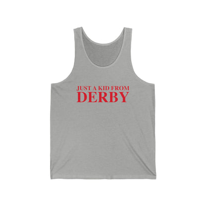 Just a kid from Derby Unisex Jersey Tank Top
