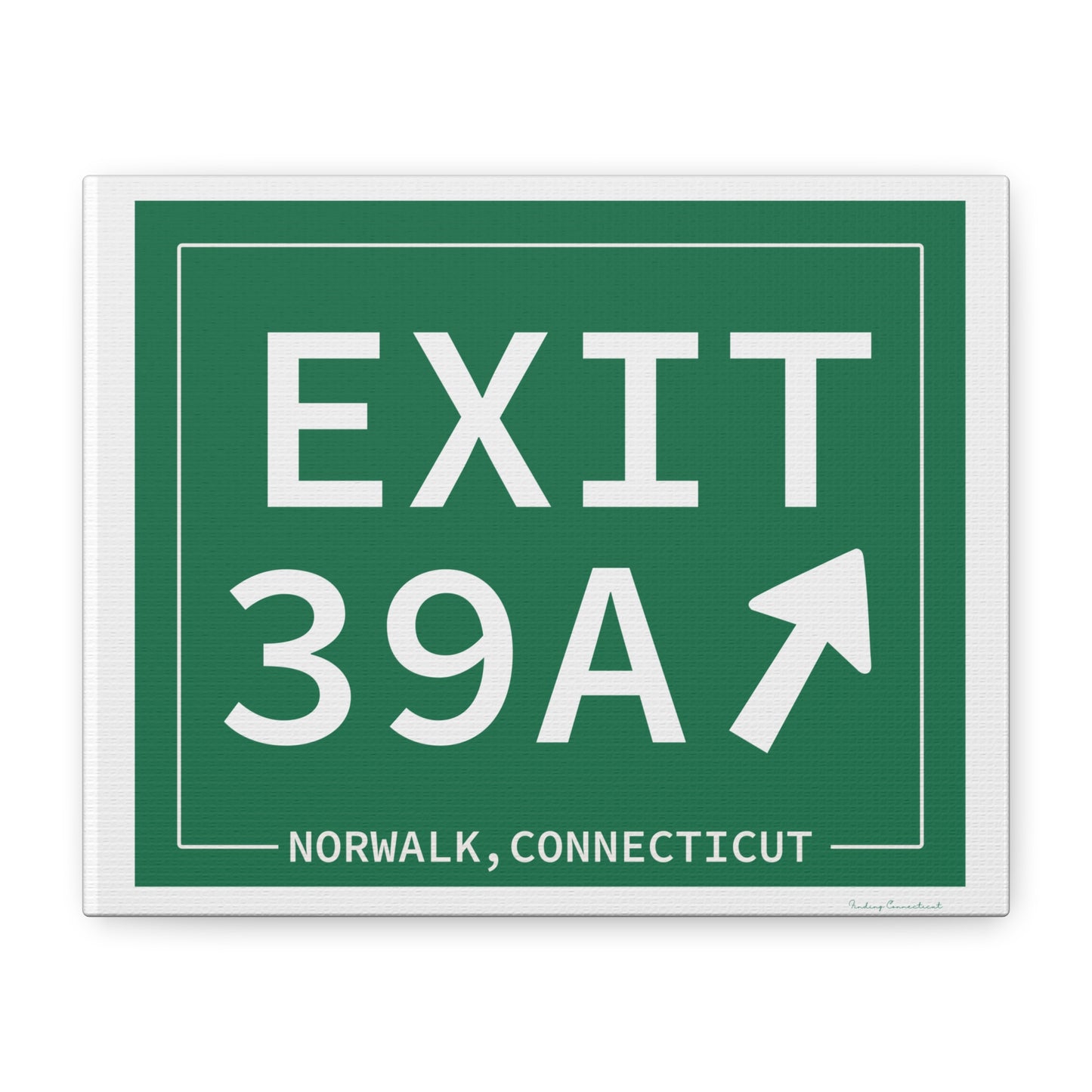 Vintage Exit 39A Merritt Parkway Sign Matte Canvas, Stretched, 1.25"