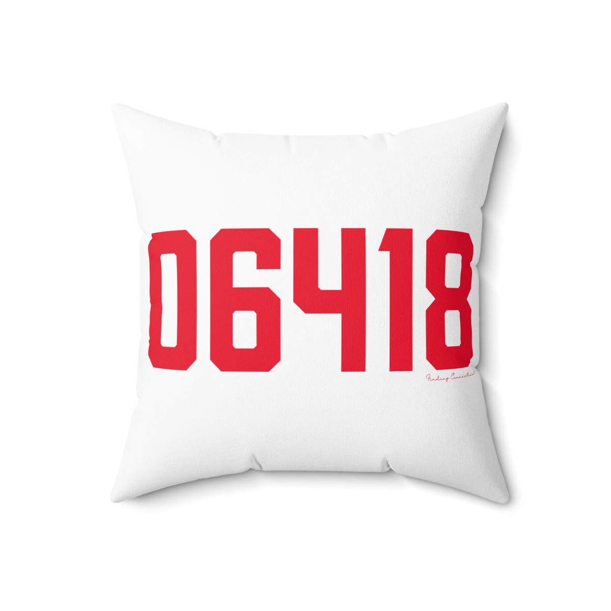 06418 Derby Connecticut Zip Code Polyester Square Pillow