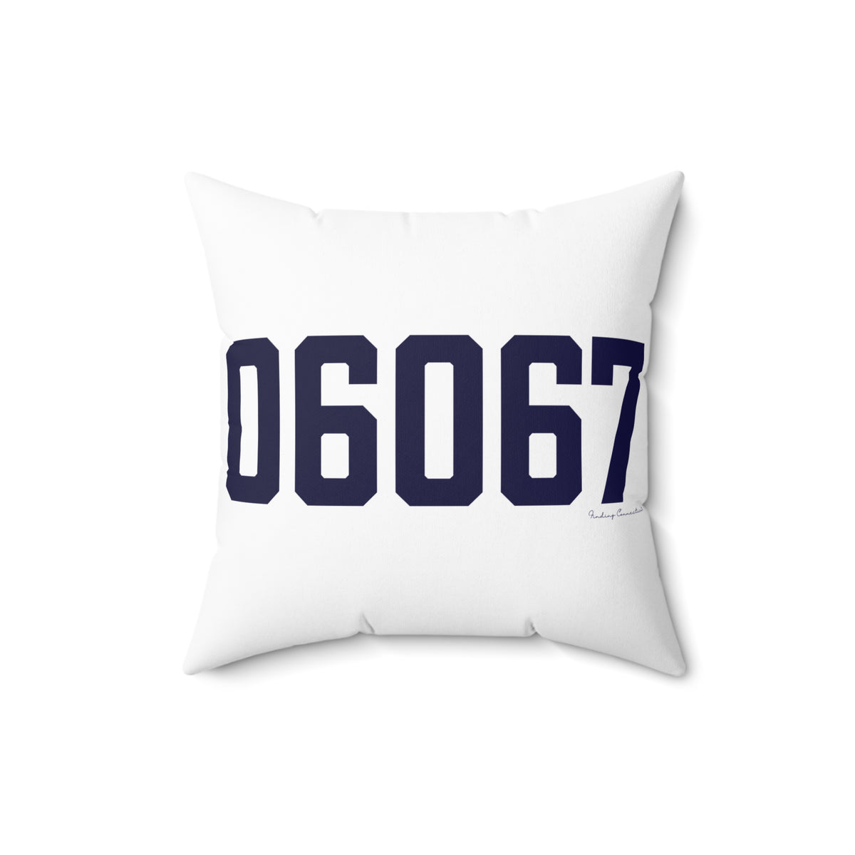 06067 Rocky Hill Connecticut Zip Code Polyester Square Pillow