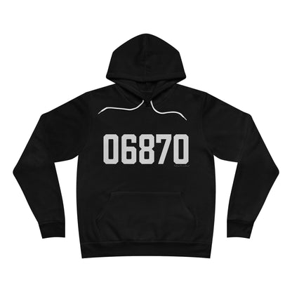 06870 - Greenwich CT Zip Code Unisex Sponge Fleece Pullover Hoodie