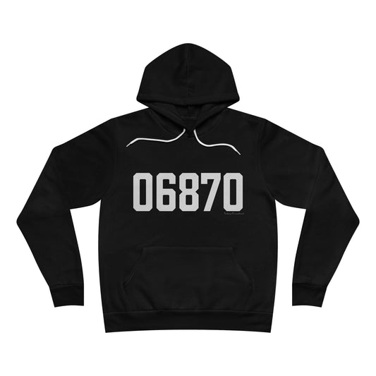 06870 - Greenwich CT Zip Code Unisex Sponge Fleece Pullover Hoodie