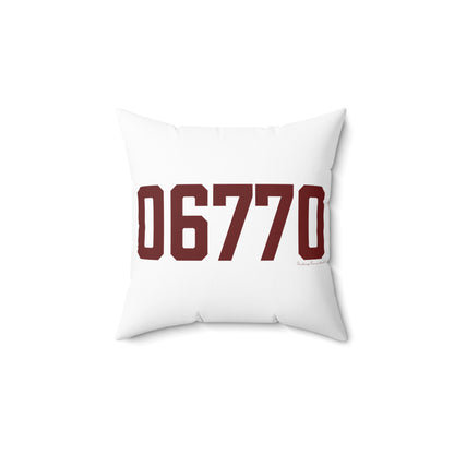 06770 Naugatuck Connecticut Zip Code Polyester Square Pillow
