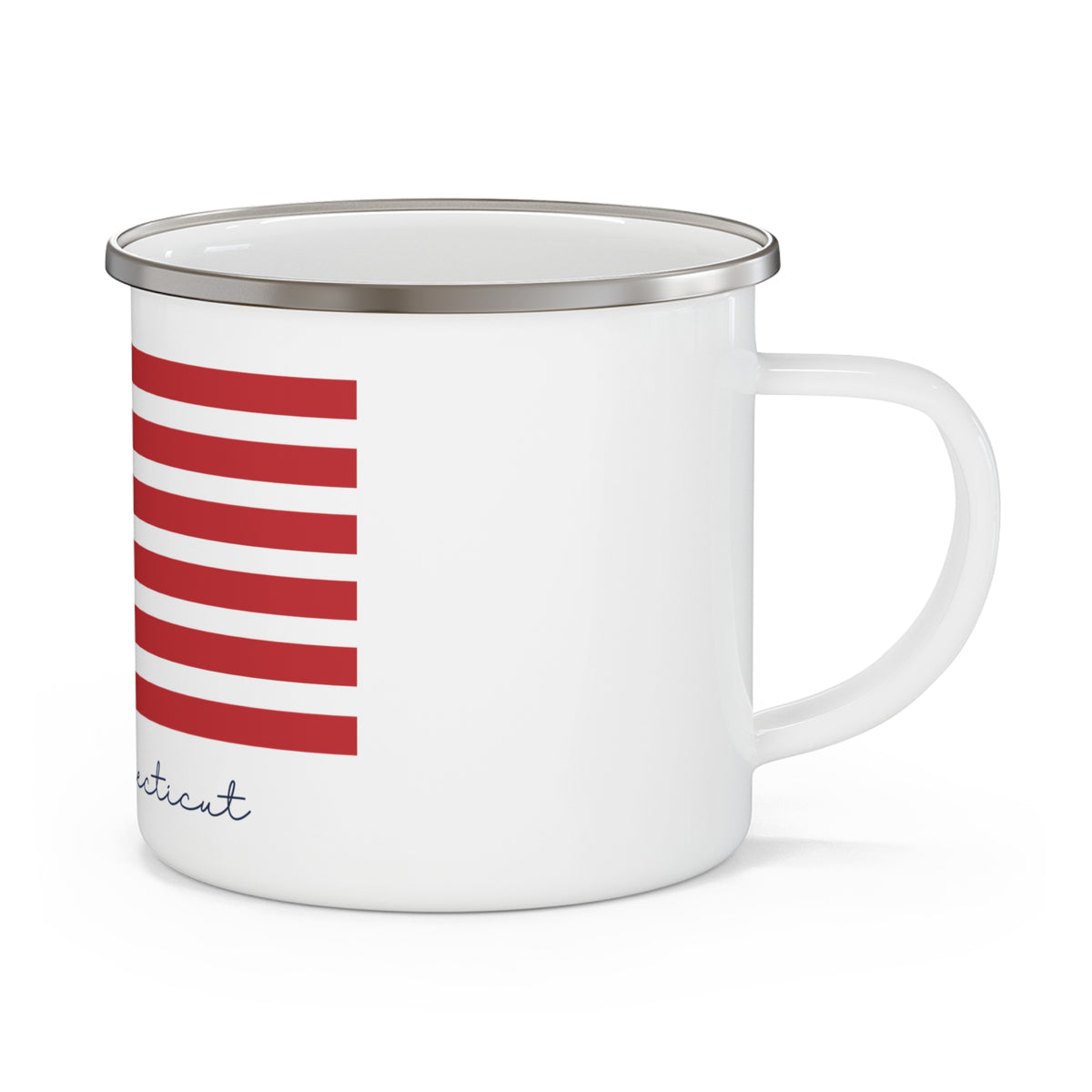 Avon Connecticut Flag Enamel Camping Mug