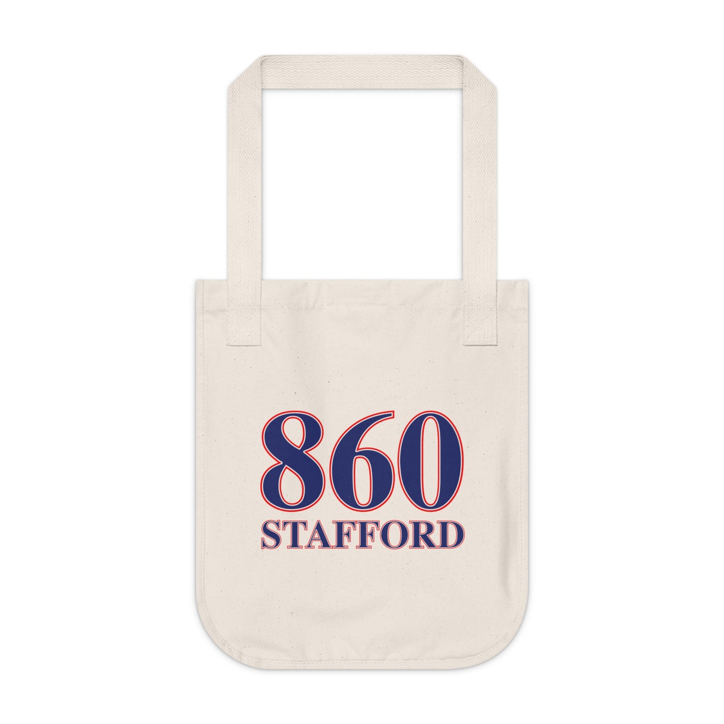 860 Stafford Red, White & Blue Organic Canvas Tote Bag