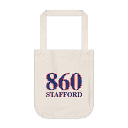 860 Stafford Red, White & Blue Organic Canvas Tote Bag